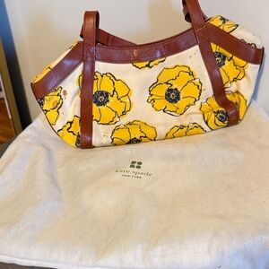 Kate Spade Brown and Yellow Floral Shoulder Bag